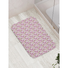 Cartoon Apple Blossom Bath Mat