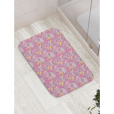 Abstract Garden Blossom Bath Mat