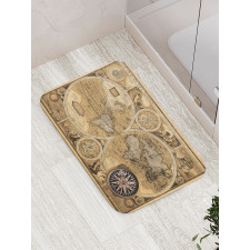 Accvrat Map of World Bath Mat