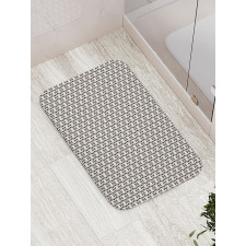 Modern Abstract Minimal Grid Bath Mat