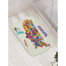 Seashore Sunflowers Bath Mat