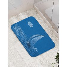 Sail Boat Ship Bath Mat