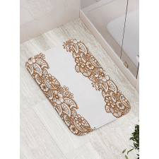 Horizontal Flowers Bath Mat