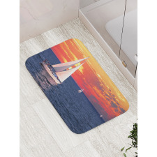 Calm Evening Sailing Bath Mat