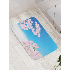 Cherry Blossom Sky Bath Mat