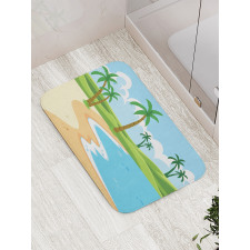 Coast with Grass Palm Bath Mat