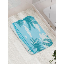 Sand and Palm Trees Bath Mat