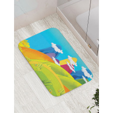 Dreamy Mountains Bath Mat