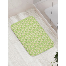 Fresh Yellow Flowers Bath Mat