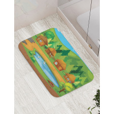 Huts Pond in Woods Bath Mat