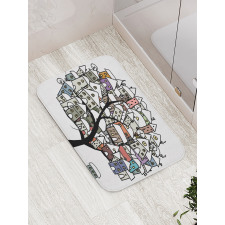 Homes on Branches Bath Mat