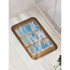 Window with Sunbeams Bath Mat