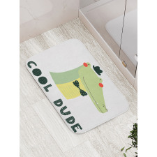 Cool Dude Funny Character Bath Mat