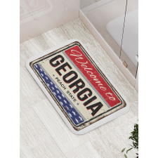 Vintage Welcoming Design Bath Mat