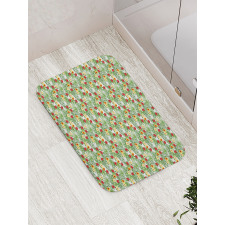 Tropical Climate Floral Bath Mat