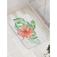 Lush Exotic Single Flower Bath Mat