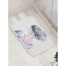 Messy Bun Bath Mat