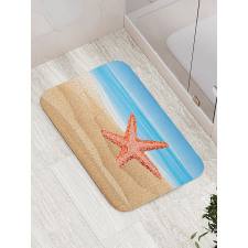 Starfish on the Beach Bath Mat