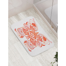 Mayan Aztec Symbolic Pattern Bath Mat