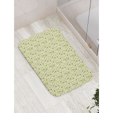 Bee Motifs Bath Mat