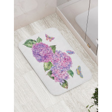 Hydrangea Leaves Bath Mat