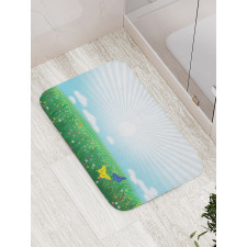 Colorful Meadow Bath Mat