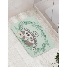 Exotic Wild Monkey Botanical Bath Mat