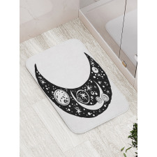 Crescent Doodle Bath Mat