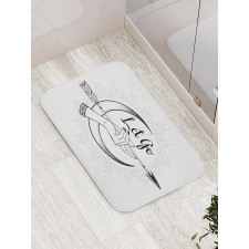 Bohemian Let Go Arrow Bath Mat