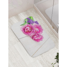 Tulips Tied with a Ribbon Bath Mat