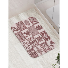 Patchwork Style Primitive Bath Mat