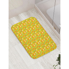 Garden Item Rabbit Flower Bath Mat