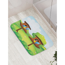 Winged Animals Nest Bath Mat