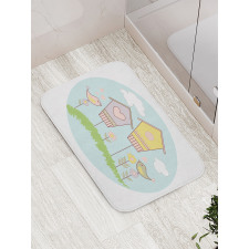 Meadow Flower Nest Cloud Bath Mat