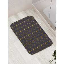 Crescent in Mystical Night Bath Mat