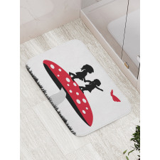 Little Girls on Toadstool Bath Mat