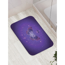 Galactic Butterfly Geometry Bath Mat