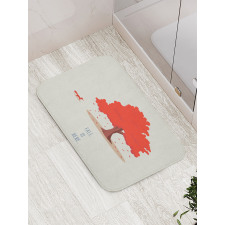 Fall is Here Animal and Tree Bath Mat