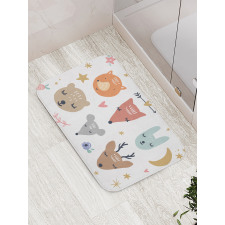 Scandinavian Animals Bath Mat