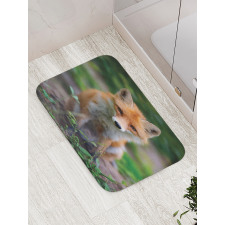 Young Coyote Photo Bath Mat