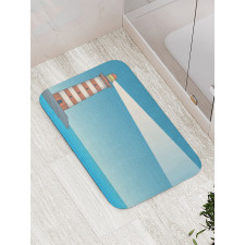 Lighthouse on Sea Bath Mat