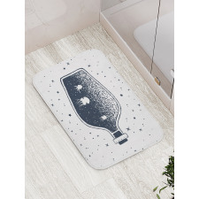 Octopus in a Bottle Bath Mat