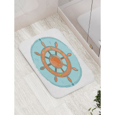 Wheel Cartoon Bath Mat