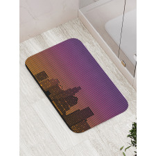 80's Skyline Bath Mat