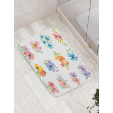 Watercolor Bouquets Bath Mat