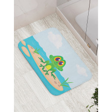 Nursery Cartoon Animal Scene Bath Mat