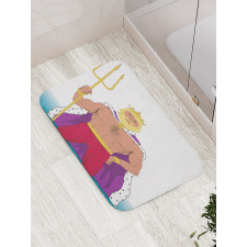 King of the Ocean Drawing Bath Mat