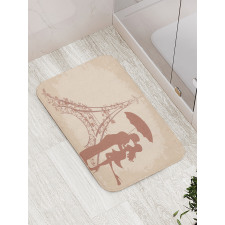 Couple Eiffel Tower Bath Mat