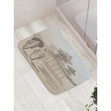 Women Walking Bath Mat