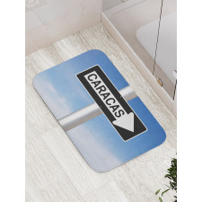 Caracas Lettering Sign Bath Mat